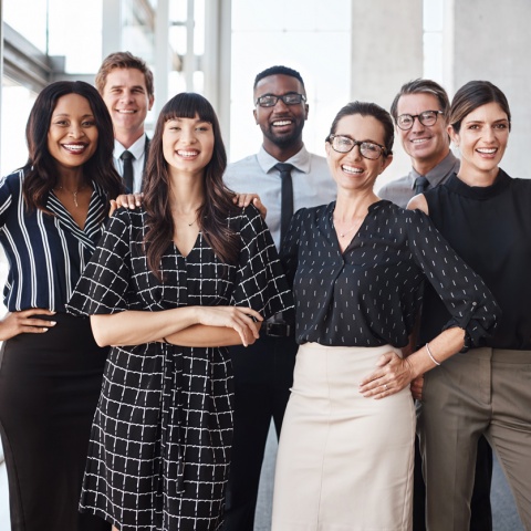 Group of young professionals